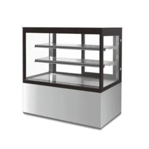 VITRINA PASTELERA CON ENTREPAÑOS DE CRISTAL